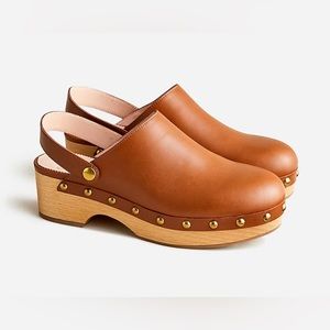 J.Crew Convertible leather clogs